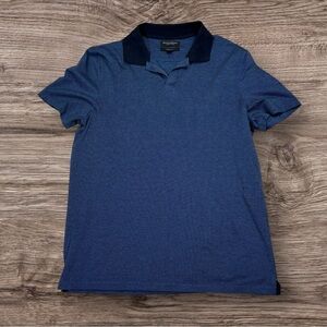 Banana Republic Men’s Polo SS‎ shirt Luxury Touch Standard Fit Large Blue Black